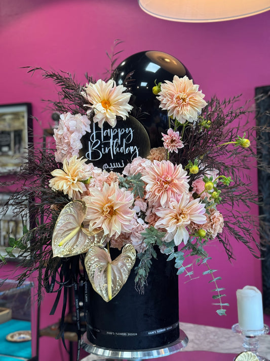 Personalized birthday flowers