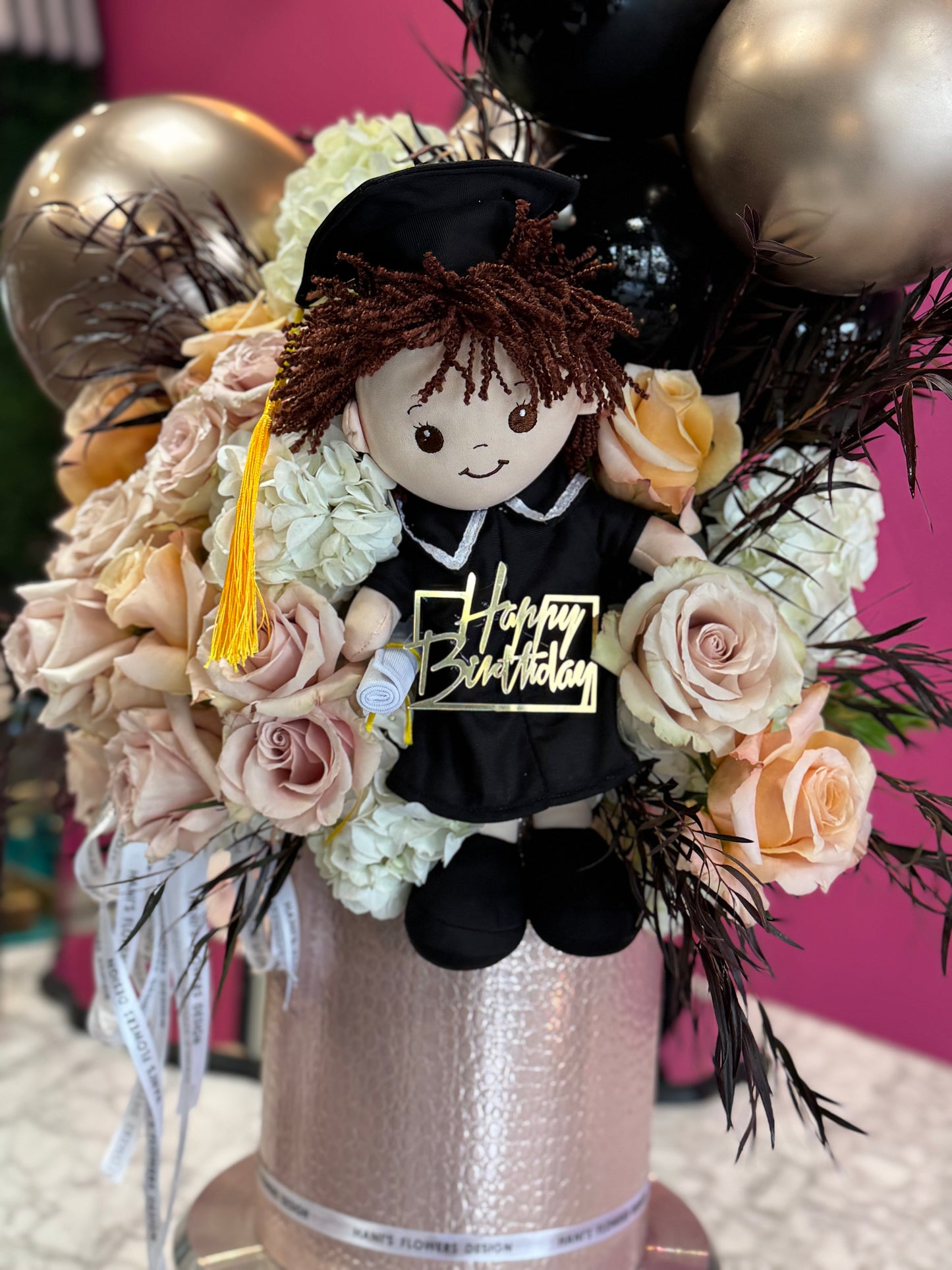 Graduation flower box