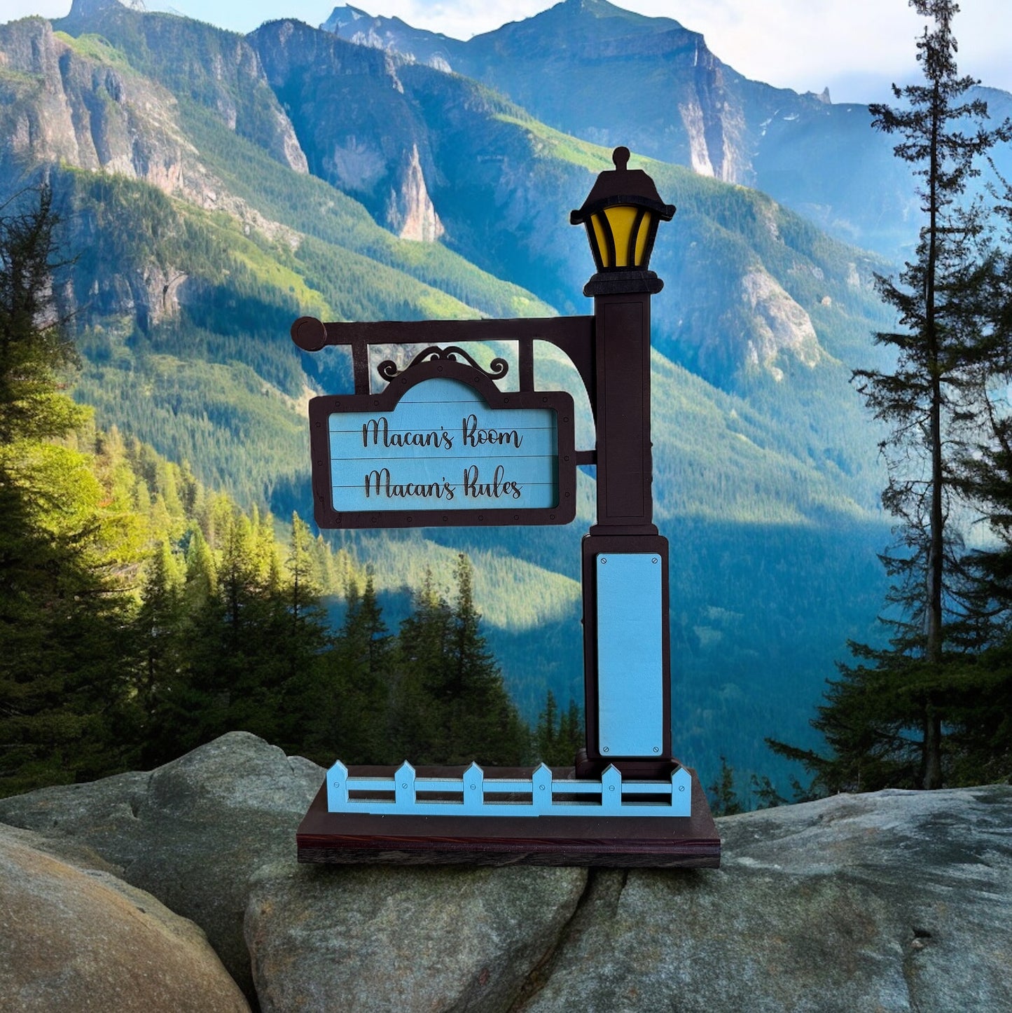 Wooden tabletop Mini Lamp