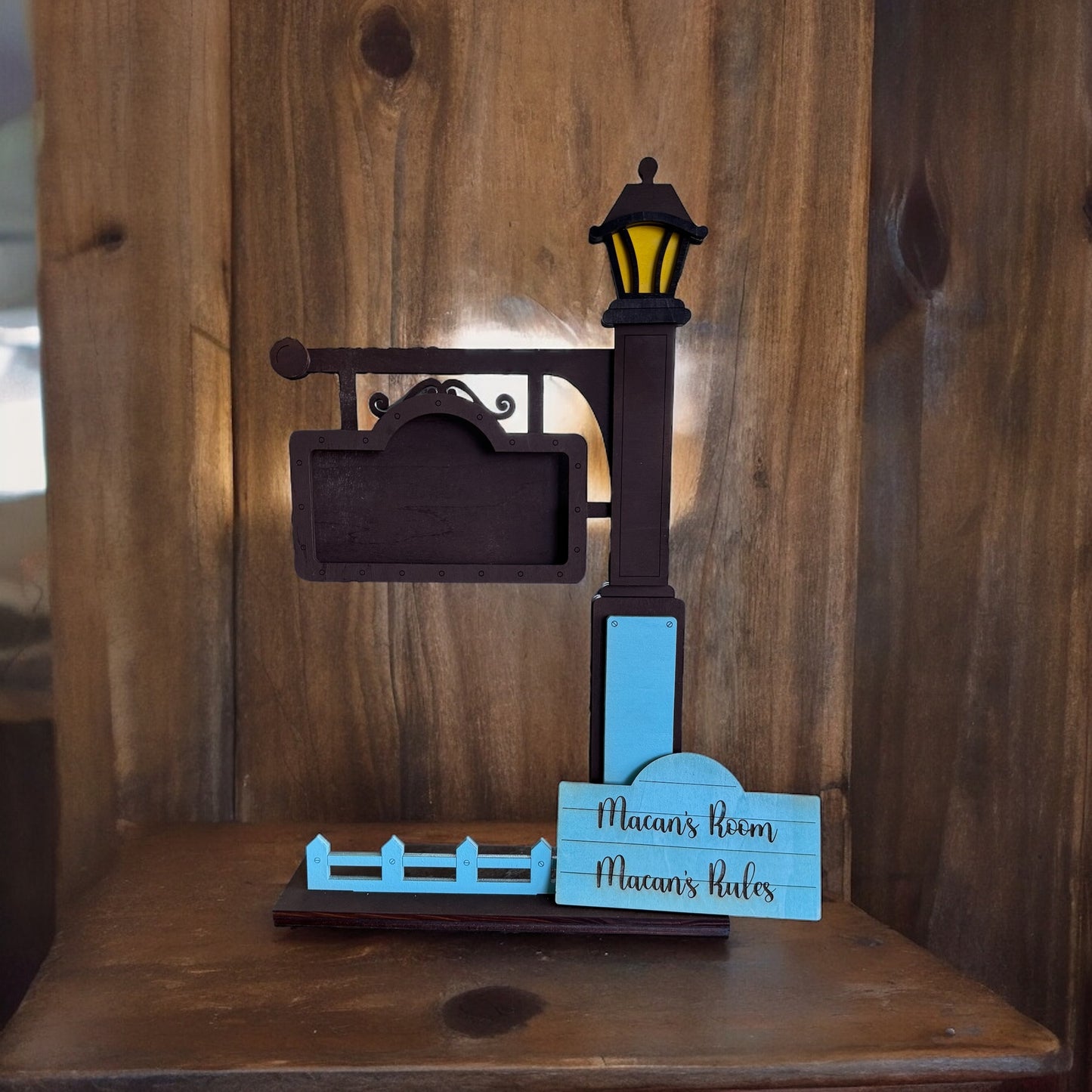 Wooden tabletop Mini Lamp