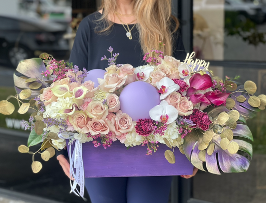 Unique balloon flower box