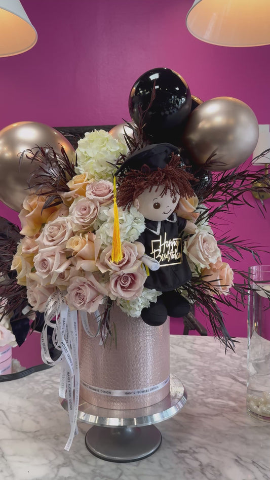 Graduation flower box