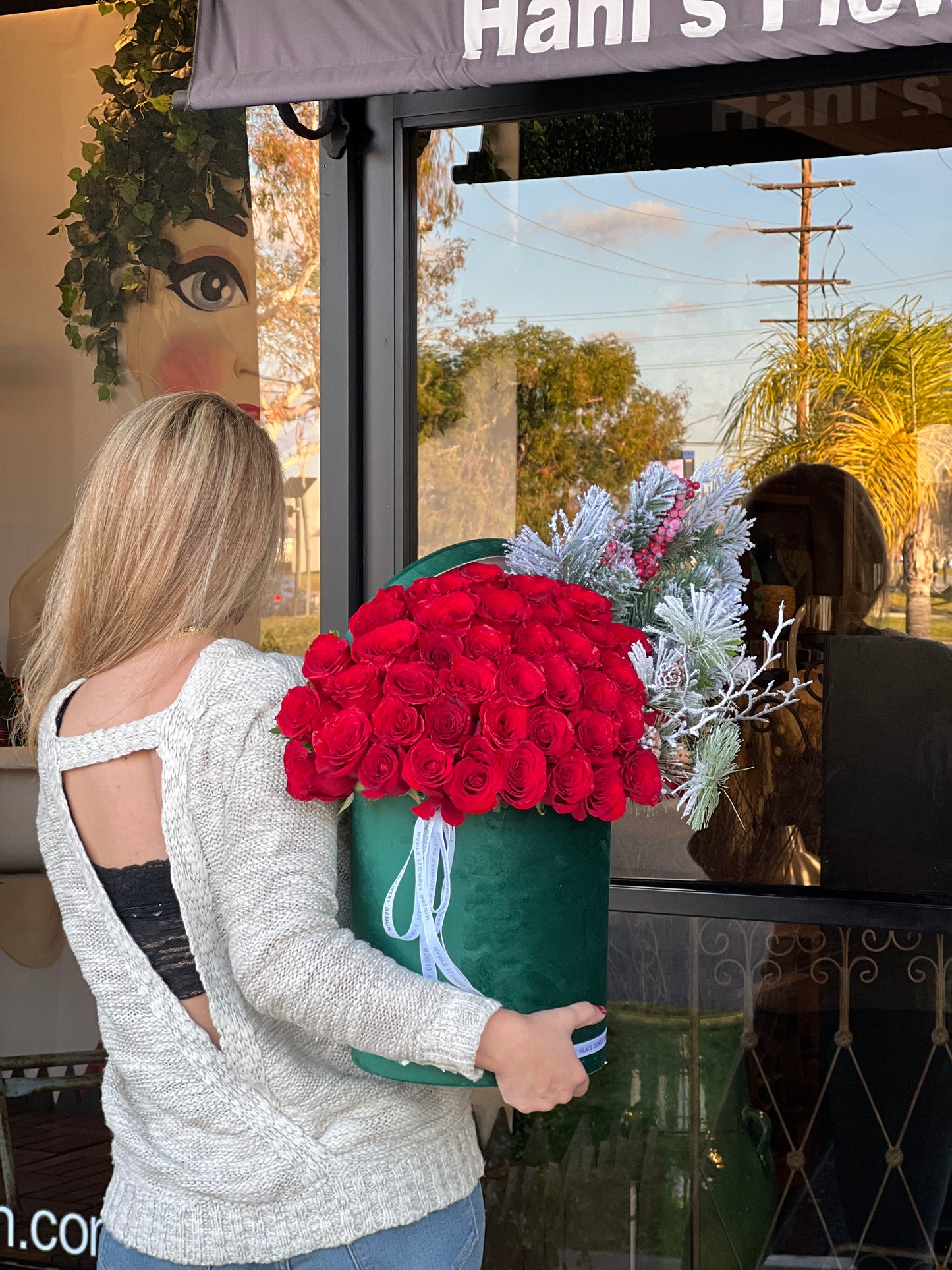 Christmas flower box