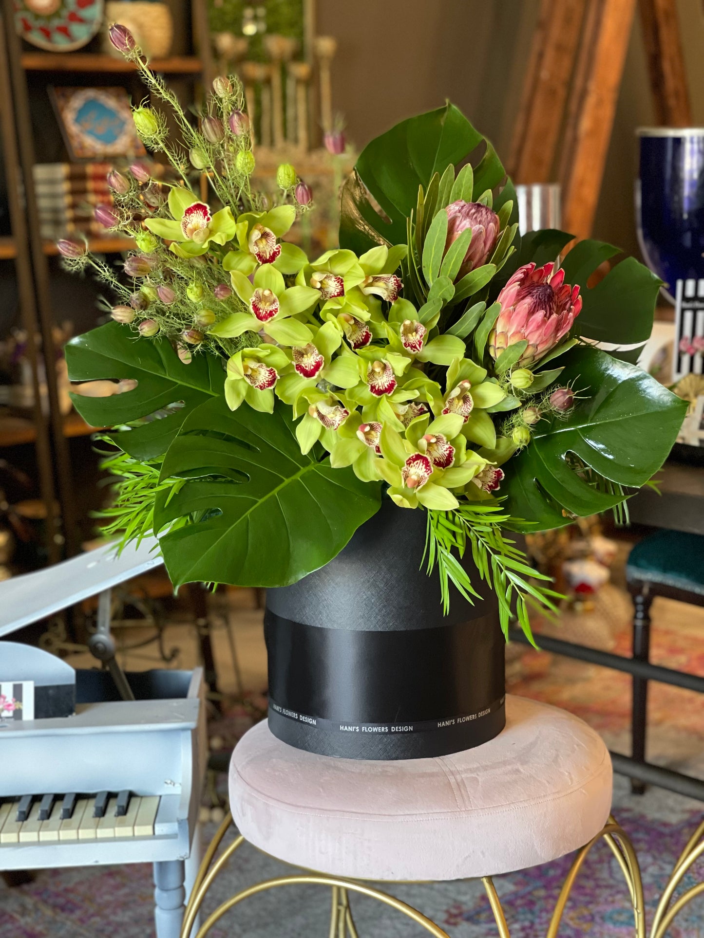 Large Orchids Flower Box - 049