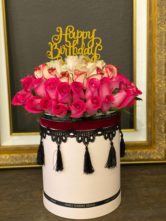 Luxury Roses Round Box - 029