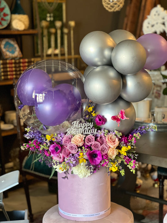 Large Arrangement with Balloons